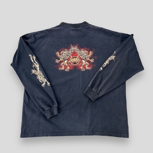 Vintage No Fear Sacred Golden Griffin LS Shirt XL Skater Skateboarding Made USA - Picture 1 of 11